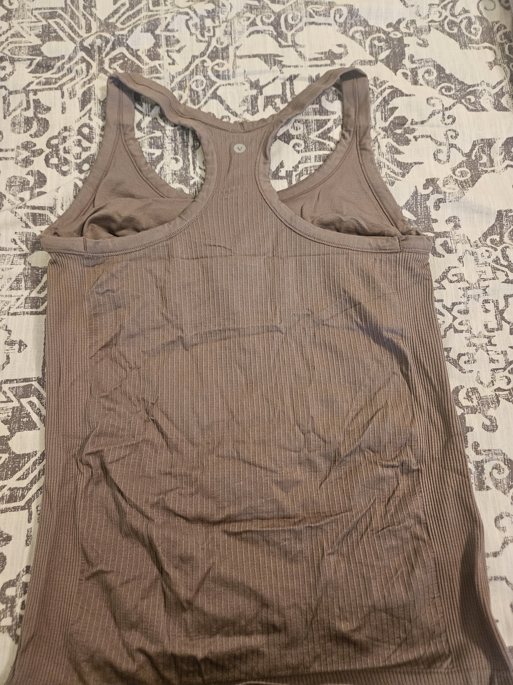 (Bundle) Women's Ribbed Racerback Tank Top - Taupe - Picture 4 of 17